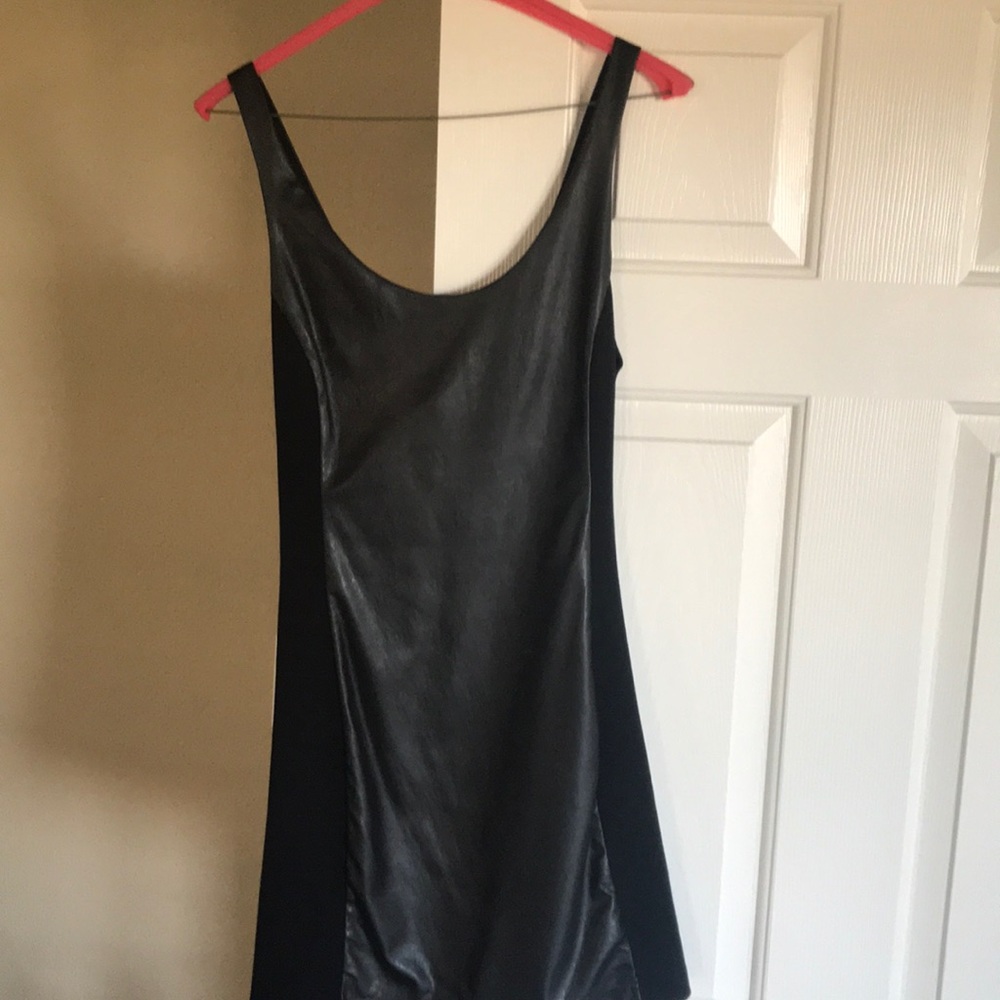 Free People Leather Bodycon Dress
